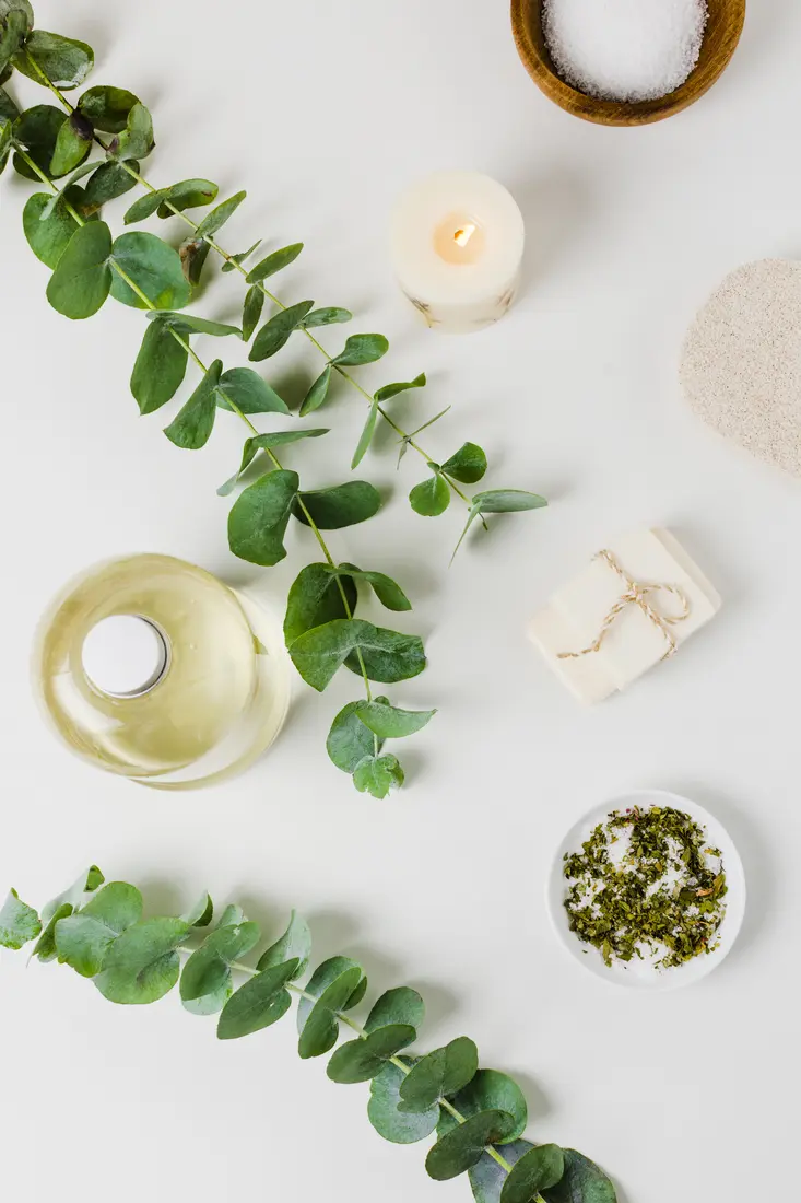 Trattamento corpo con oli vegetali biologici